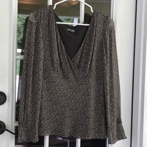 Long sleeve silk Ann Taylor blouse